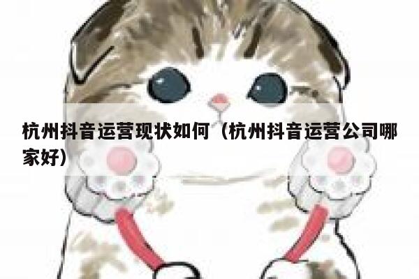 杭州抖音运营现状如何（杭州抖音运营公司哪家好）