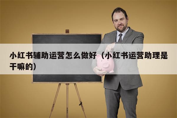 小红书辅助运营怎么做好（小红书运营助理是干嘛的）