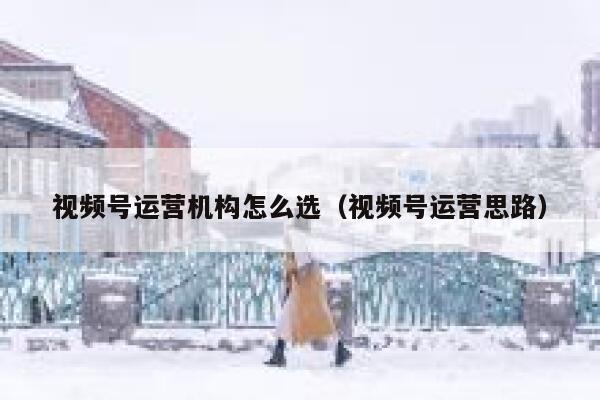 详细阅读:视频号运营机构怎么选(视频号运营思路) 视频号运营机构怎么选(视频号运营思路)