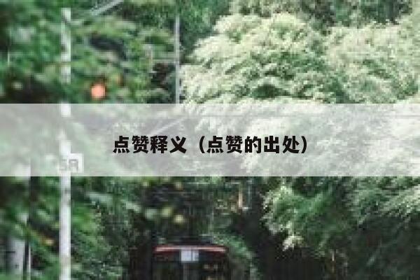 详细阅读:点赞释义(点赞的出处) 点赞释义(点赞的出处)