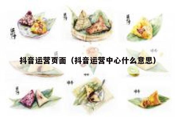 抖音运营页面（抖音运营中心什么意思）