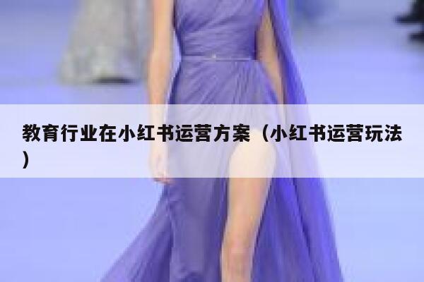 教育行业在小红书运营方案（小红书运营玩法）