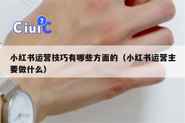 小红书运营技巧有哪些方面的（小红书运营主要做什么）