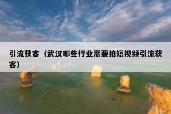 引流获客（武汉哪些行业需要拍短视频引流获客）