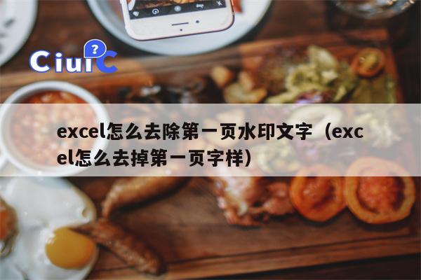 excel怎么去除第一页水印文字（excel怎么去掉第一页字样）