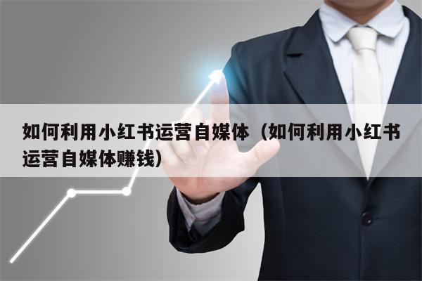 如何利用小红书运营自媒体（如何利用小红书运营自媒体赚钱）