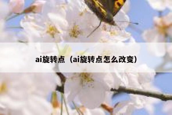 ai旋转点（ai旋转点怎么改变）