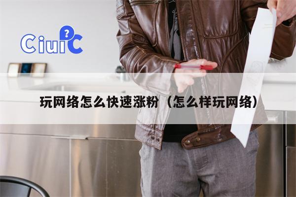 玩网络怎么快速涨粉（怎么样玩网络）