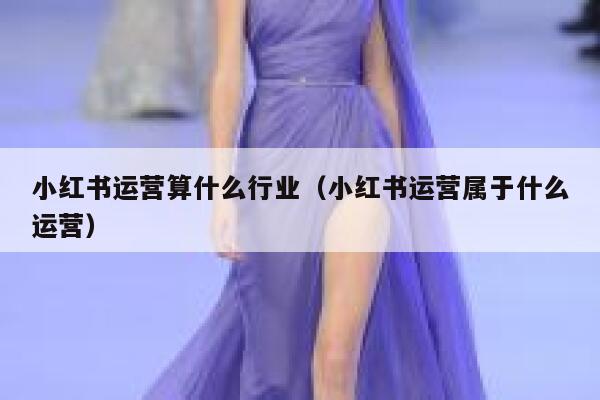 小红书运营算什么行业（小红书运营属于什么运营）