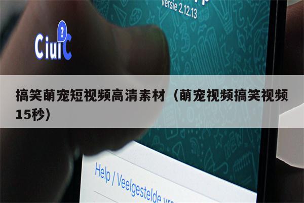 搞笑萌宠短视频高清素材（萌宠视频搞笑视频15秒）