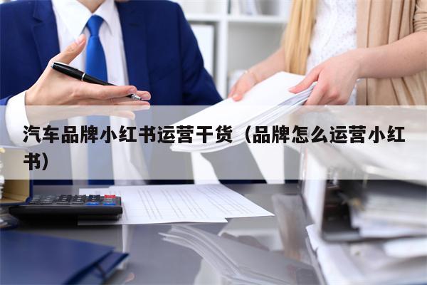 汽车品牌小红书运营干货（品牌怎么运营小红书）