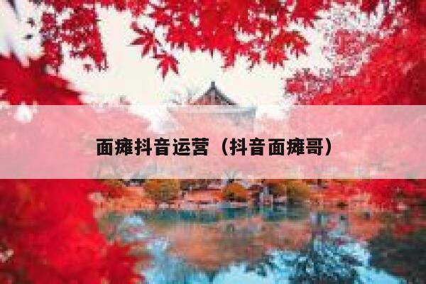 面瘫抖音运营（抖音面瘫哥）