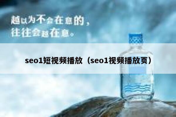 seo1短视频播放（seo1视频播放页）