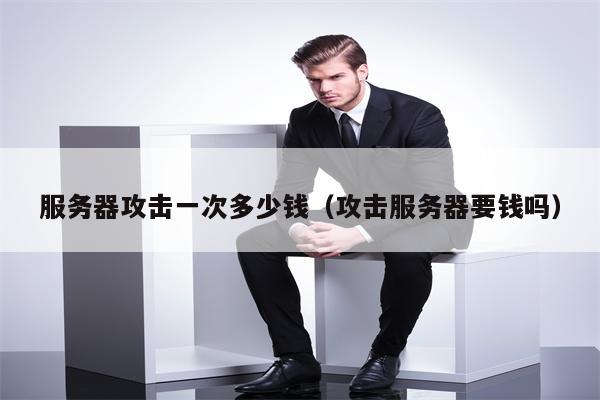 服务器攻击一次多少钱(攻击服务器要钱吗)
