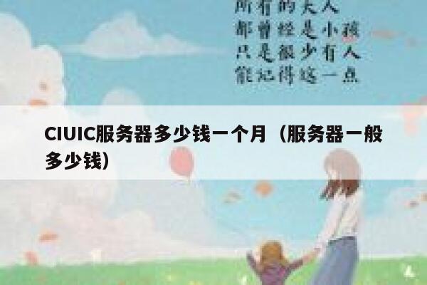 CIUIC服务器多少钱一个月（服务器一般多少钱）