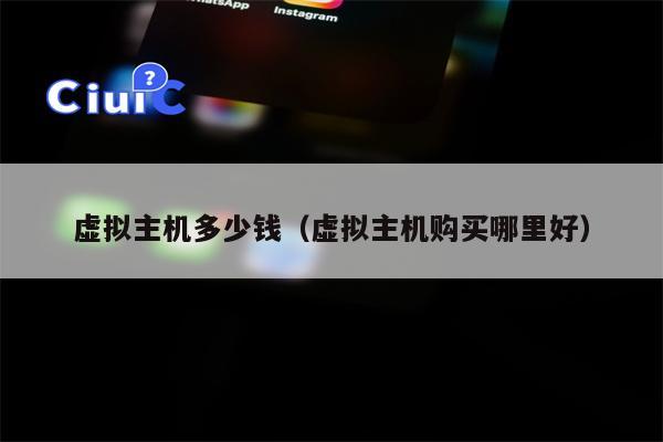 虚拟主机多少钱(虚拟主机购买哪里好)